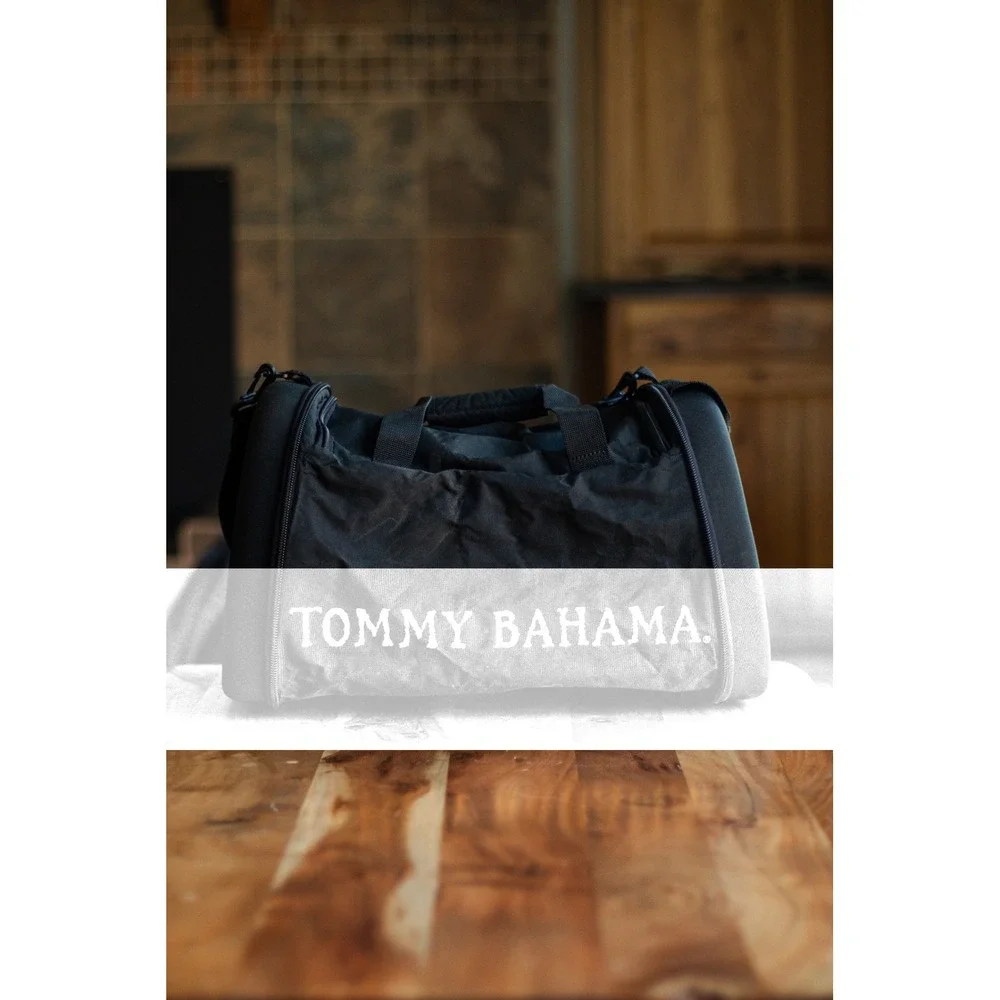 Tommy Bahama Relax Hard Sided Expandable Duffle Bag Yellow Black Suitcase Travel